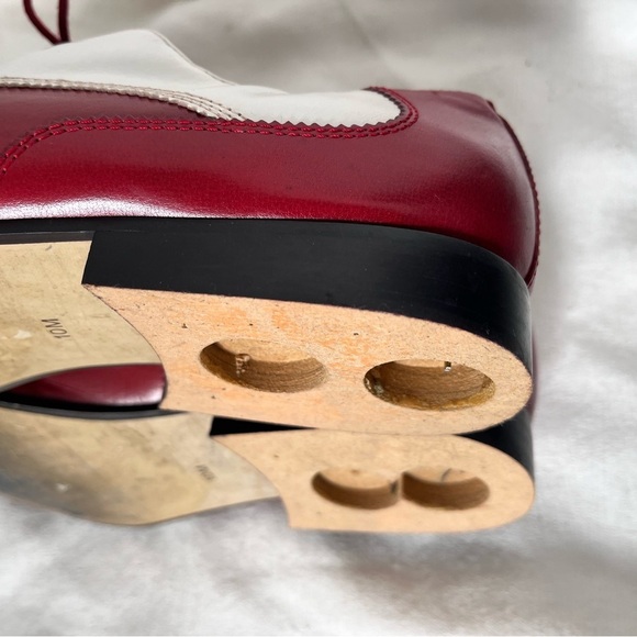 Vintage Georgio Brutini spectator red/white mens shoes *Needs heel caps* 10 main image 8